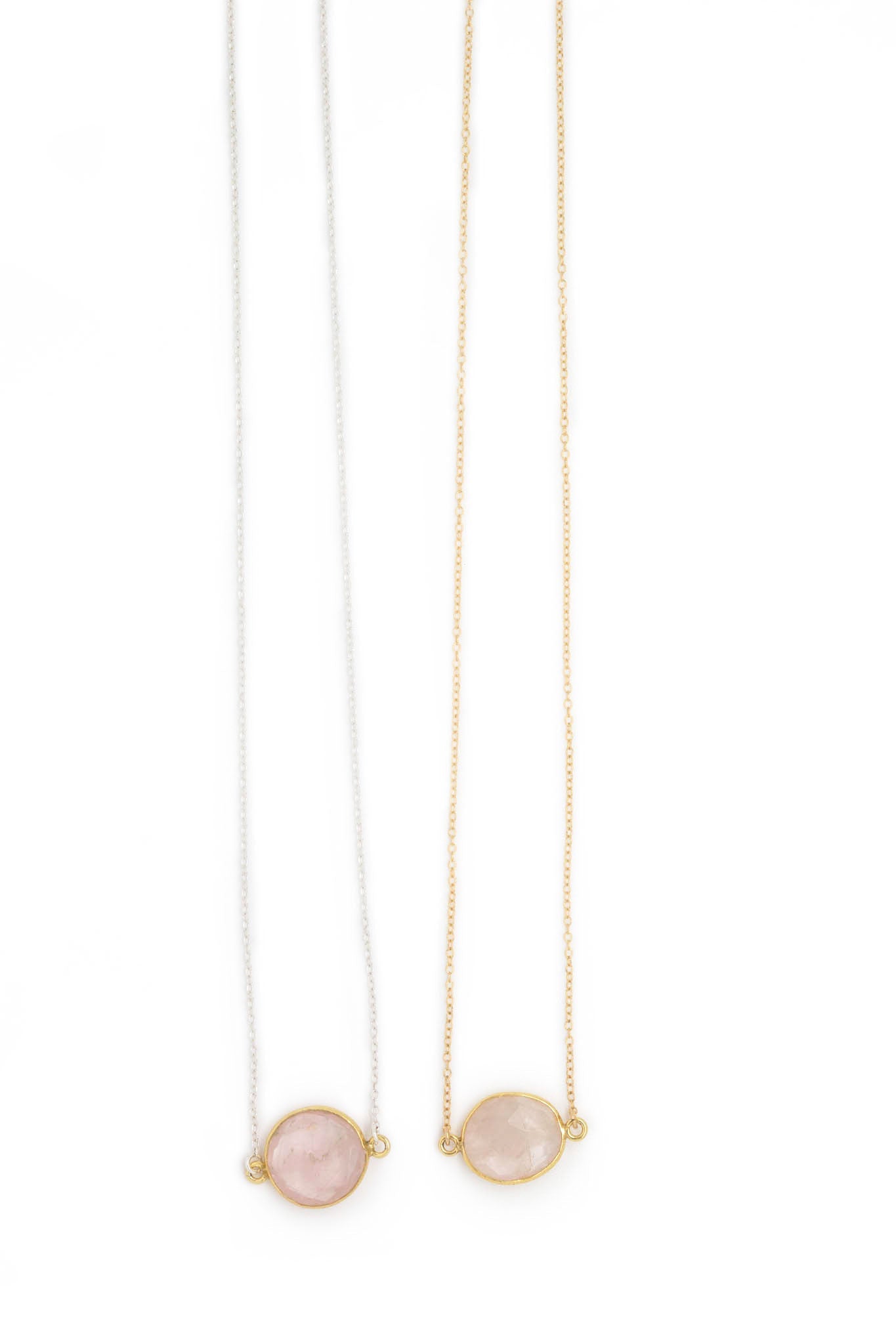 Mrs. Parker Necklace in Rose Quartz