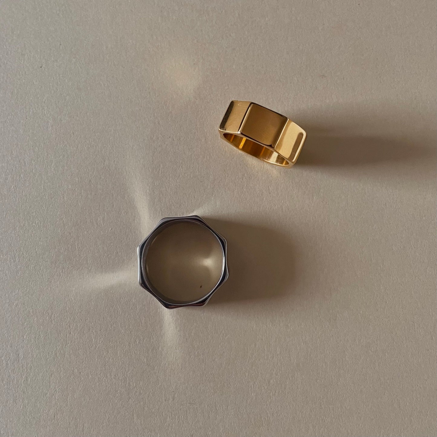 Octagon Ring - Silver